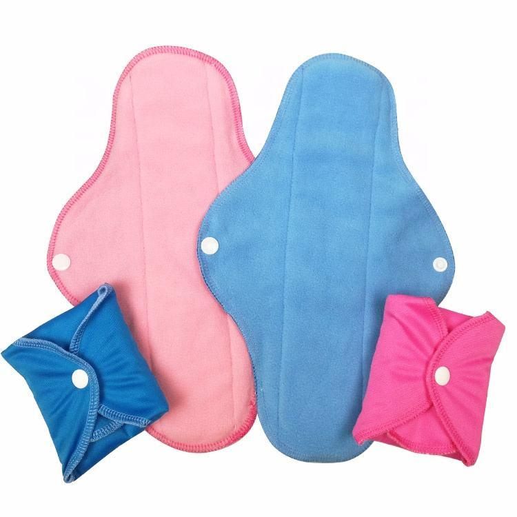 Washable Sanitary Pads Napkin Reusable Waterproof Cloth Menstrual Pads for Women (Assorted Colours)